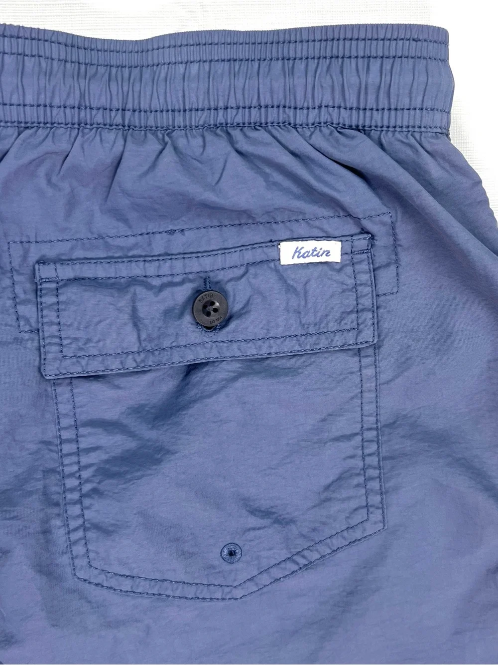 Katin Poolside Volley Men’s Stonewash Size Medium Color Shadow Blue